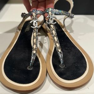 Authentic Used Chanel Sandals size 41